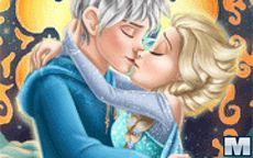 Elsa Kissing Jack Frost - Juega elsa kissing jack frost en Macrojuegos